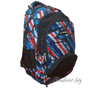ученическа раница New Winning синьо,бяло,червено арт.2232