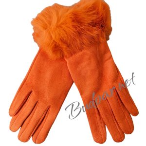 дамски ръкавици с естествен пух арт.740