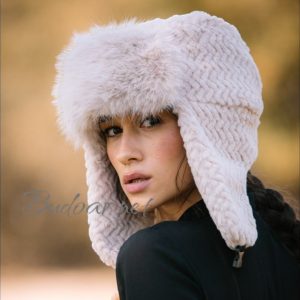 дамска шапка тип"ушанка" арт.339