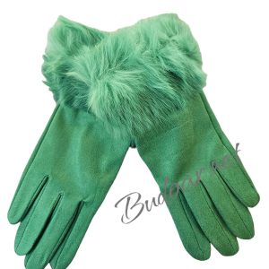 дамски ръкавици с естествен пух арт.736