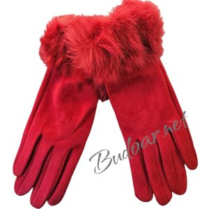 дамски ръкавици с естествен пух арт.741