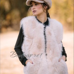 дамски комплект от шапка и елек арт.605