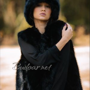 дамски комплект шапка и елек арт.601