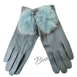 дамски ръкавици с естествен пух арт.747