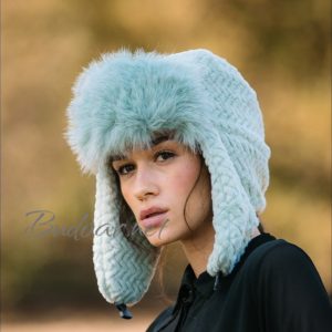 дамска шапка тип"ушанка" арт.340