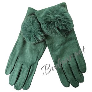 дамски ръкавици с естествен пух арт.746