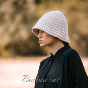 плетена шапка тип "камбана" арт.347