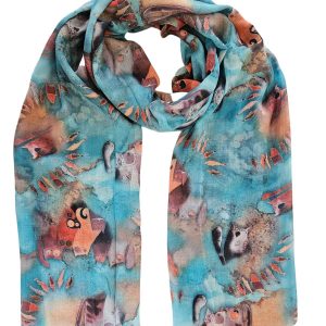 памучен шал котки арт.016