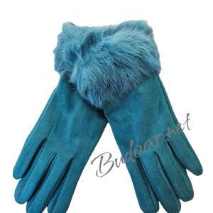 дамски ръкавици с естествен пух арт.733