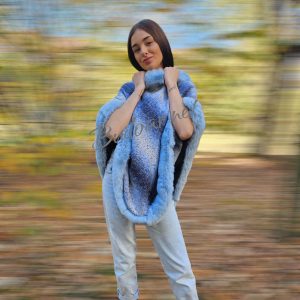 дамско пончо ивици арт.556