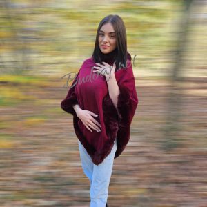 дамско пончо бордо арт.564