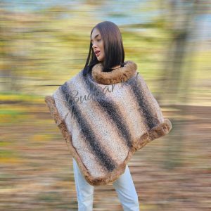 дамско пончо ивици арт.560