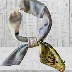 копринен шал "картина" арт.2329