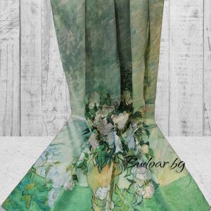 копринен шал "картина" арт.2320