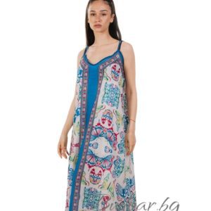 Плажна туника с презрамки "пеперуди", арт.03312-1