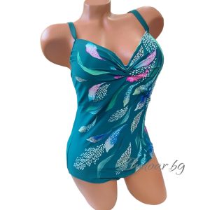 Цял бански костюм  зелен,чашка С арт.В4856