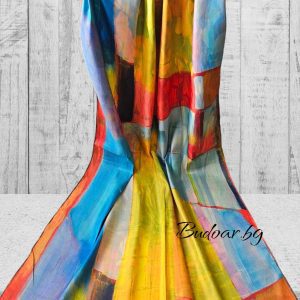 копринен шал "картина" арт.2321