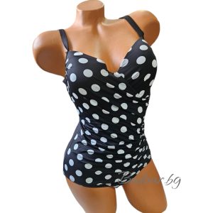 Цял бански костюм "голями точки"  ,чашка D арт.С3105