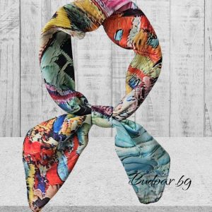 копринен шал "картина" арт.2333