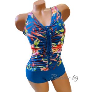 Цял бански костюм "цветя"  ,чашка D арт.С206092