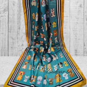 копринен шал "кучета" арт.2327