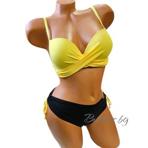 Бански " RIVAGE LINE"в черно/жълто,чашка В арт.С23370