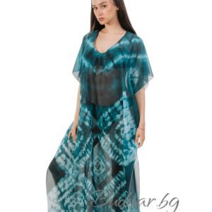 Плажна туника в синьо/бяло, арт.7032