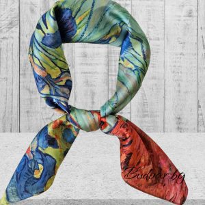 копринен шал "картина" арт.2331