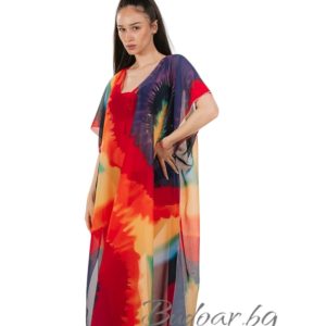 Плажна туника в червено, арт.7032 -2