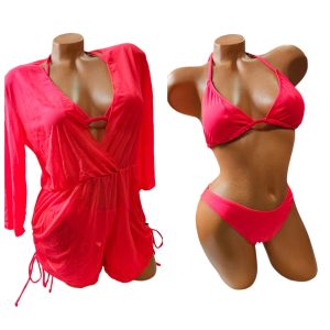 Бански в комплект с гащеризон, чашка В арт.Н2418