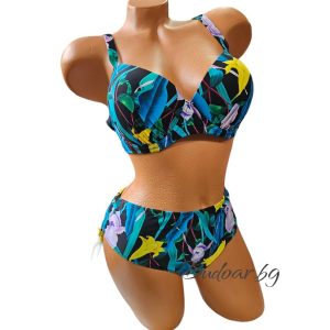 Бански костюм "ROGGLI" с цветен принт , чашка D арт.Н7421