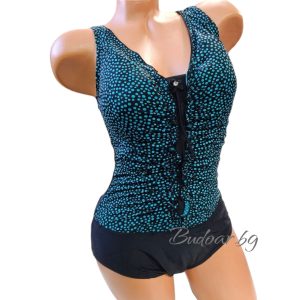 Цял бански костюм  с точки,чашка С арт.С6091-2