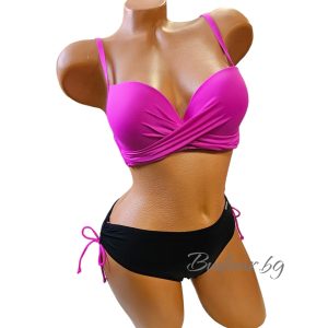 Бански " RIVAGE LINE"в черно/цикламен,чашка В арт.С23370-3