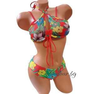 Бански костюм "ROGGLI" с връзки, чашка В арт.Н7418