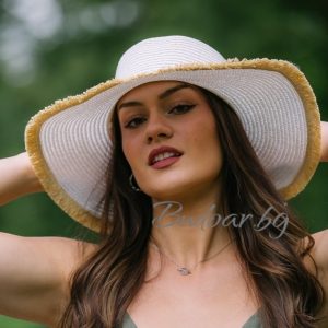 Дамска шапка с панделка арт.Р029