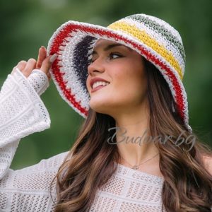 Дамска шапка в етно стил  арт.Р005