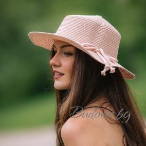 Дамска шапка "Федора" с пайети  арт.Р070