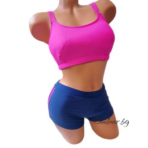 Бански костюм бюстие в циклама , чашка В/С арт.Н9355