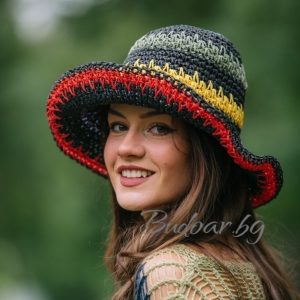 Дамска шапка в етно стил  арт.Р003