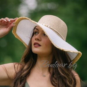 Дамска шапка с бижу арт.Р051