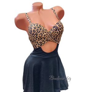 Танкини с леопардов принт,чашка В арт.С3151