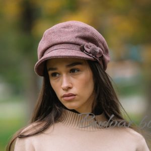 дамски каскет с цвете, код С119