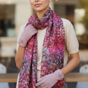 дамски комплект шал и ръкавици  код Н121