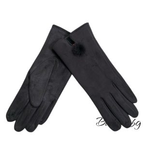 дамски ръкавици с естествено пухче код R799