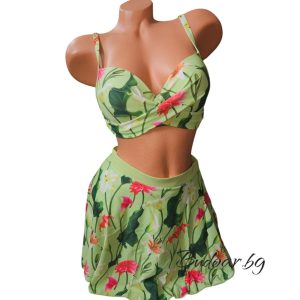 Бански  костюм от три части , чашка В/С ,код Н7407 -1