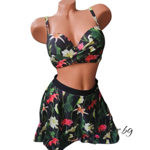 Бански  костюм от три части , чашка В/С ,код Н7407