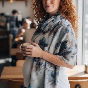 кашмирен шал " цветя" , код М0153 -1