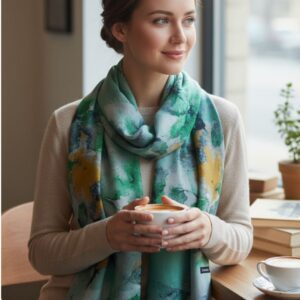 кашмирен шал " цветя" , код М0153 -4