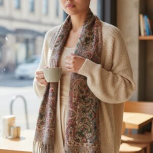 кашмирен шал "златен акцент" , код М0503-1