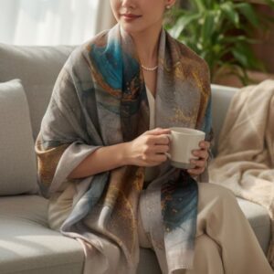 памучен дамски шал ,код М029108